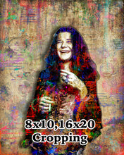 Janis Joplin Poster, Janis Joplin Gift, Janis Joplin Tribute Fine Art