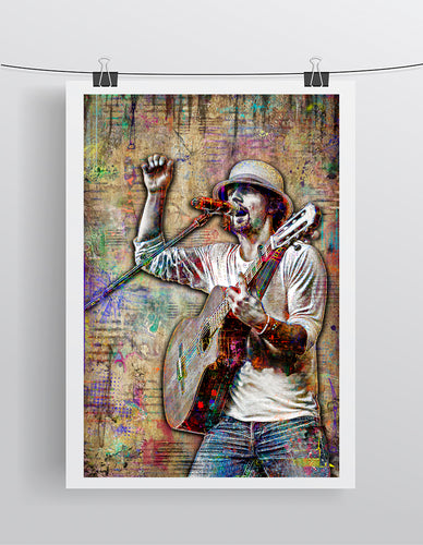 Jason Marz Poster, Jason Mraz Tribute Fine Art