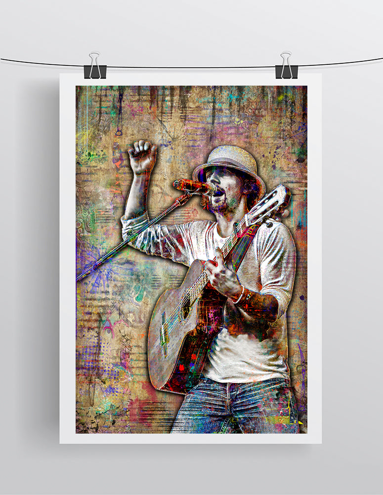 アート・デザイン・音楽 JASON MRAZ Jason Marz Poster, Jason Mraz Tribute Fine Art – McQDesign