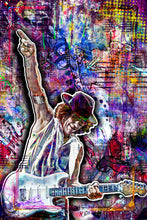 Jeff Beck Poster, Jeff Beck Colorful Memorial, Jeff Beck Tribute Fine Art