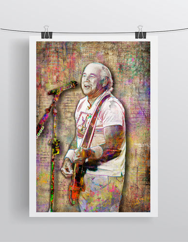 Jimmy Buffett Poster, Jimmy Buffett Gift, Coral Reef Tribute Fine Art