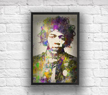 Jimi Hendrix Poster, Jimi Hendrix Gift, Jimi Hendrix Colorful Layered Tribute Fine Art