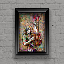 Jimmy Page Poster, Jimmy Page of Led Zeppelin 2, Jimmy Page Tribute Fine Art