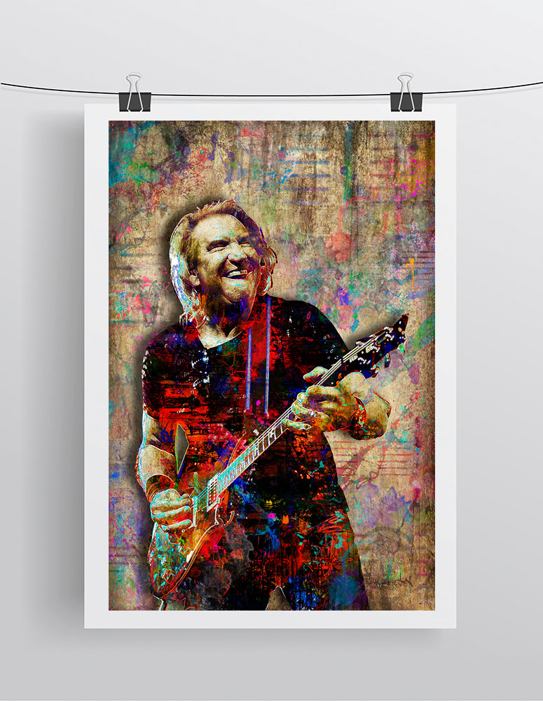 Joe Walsh Poster, Joe Walsh of the Eagles Gift, Joe Walsh Colorful Layered Tribute Fine Art