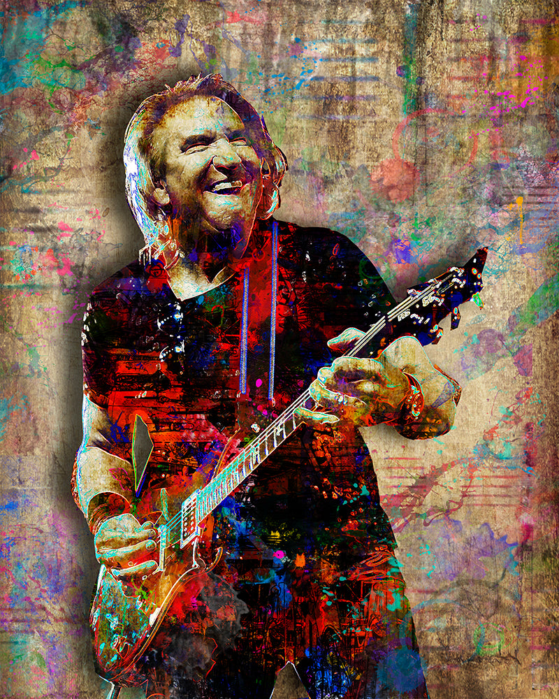 Joe Walsh Poster, Joe Walsh of the Eagles Gift, Joe Walsh Colorful