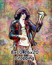 Joey Ramone Poster, Joey Ramone of The Ramones Gift, Ramones Tribute Fine Art