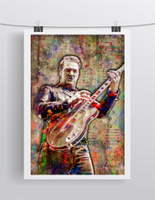 Josh Homme Poster, Josh Homme Gift, Queens of The Stone Age Colorful Layered Tribute Fine Art