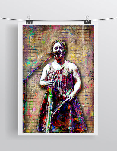 John Fishman Poster, John Fishman of Phish Gift, Phish Drummer Tribute Fine Art