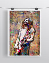 John Frusciante Red Hot Chili Peppers Poster,  RedHot Chili Peppers Gift,  RHCP Fine Art