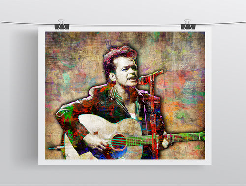 John Mellencamp Poster, John C Mellencamp 3  Gift, John Mellencamp Colorful Layered Tribute Fine Art