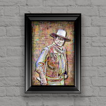 John Wayne Poster, John Wayne The Duke Tribute Fine Art