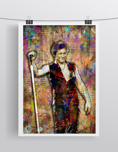 Jon Bon Jovi Poster, Bon Jovi Portrait Gift,Jon Bon Jovi Tribute Fine Art