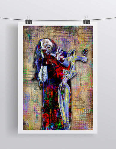Jonathan Davis of KORN Poster, K.O.R.N.  Gift, Korn Tribute Fine Art