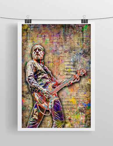 TOOL Justin Chancellor Poster, Tool Print Gift, Justin Chancellor Tribute Fine Art