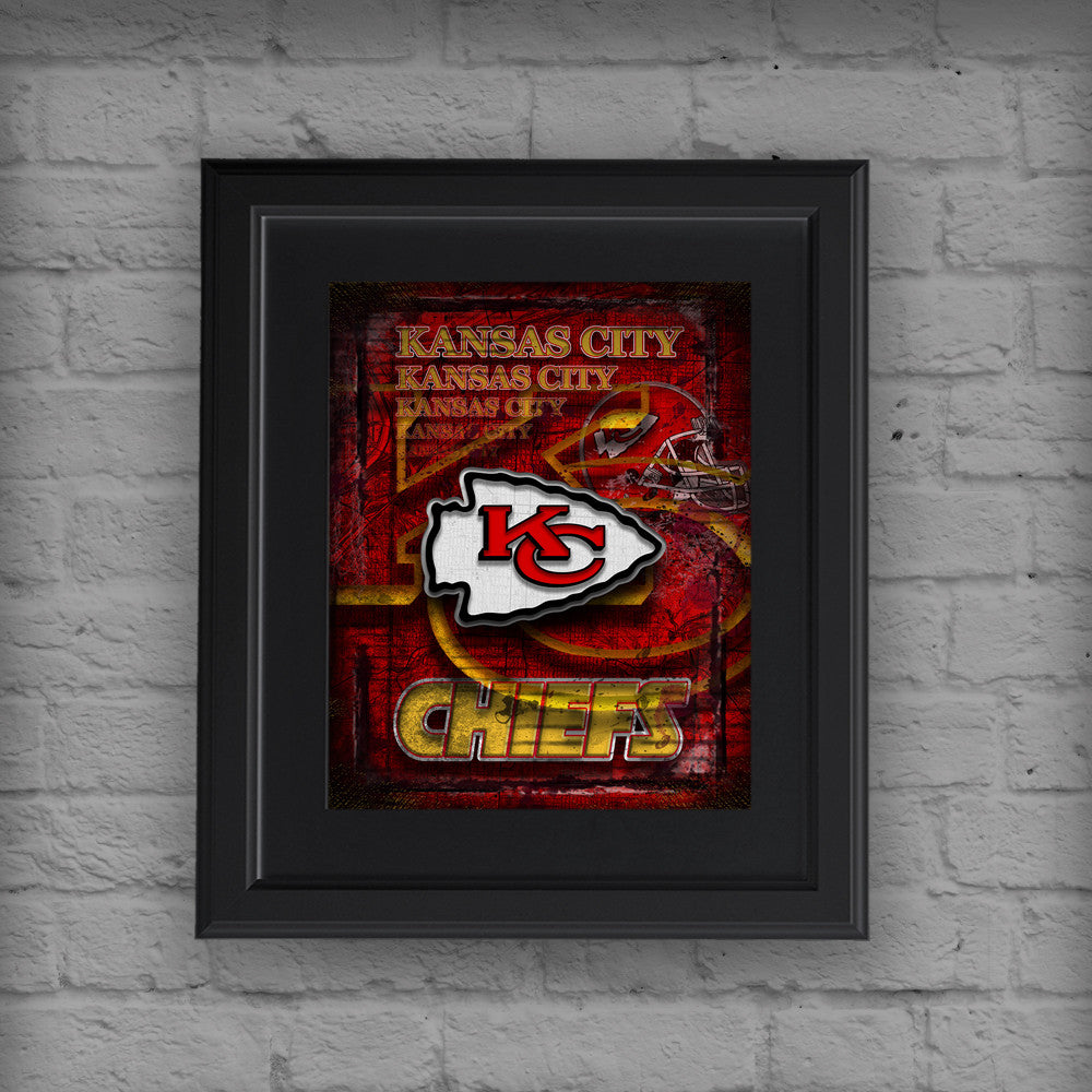 Kansas City Chiefs Sports Poster, Kansas City Chiefs Artwork, Chiefs i –  McQDesign