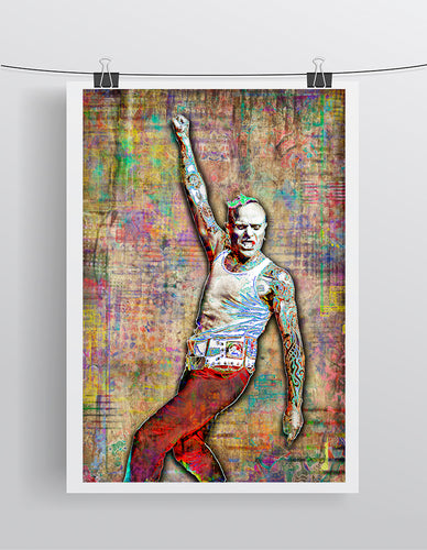 Keith Flint Poster 2, Keith Flint of Prodigy Gift, Prodigy Tribute Fine Art