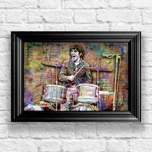 Keith Moon The Who Poster, Keith Moon The Who Drummer Tribute Fine Art