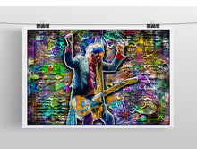 Keith Richards Poster, Rolling Stones Colorful Pop Art Tribute Fine Art Poster