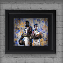Golden State Warriors Kevin Durant Steph Curry Poster, Warriors Print, Warriors Art