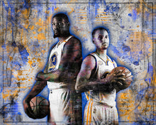 Golden State Warriors Kevin Durant Steph Curry Poster, Warriors Print, Warriors Art