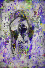 Kobe Bryant Poster, Kobe Bryant Gift, Kobe Bryant Colorful Layered Tribute Fine Art