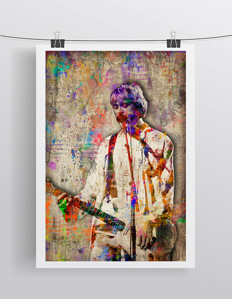 Kurt Cobain Poster, Gift, Kurt Cobain and Nirvana Tribute Fine Art