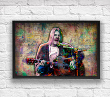 Kurt Cobain Poster,  Kurt Cobain and Nirvana 3 Tribute Fine Art