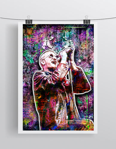 Layne Staley Colorful Poster Alice In Chains Tribute Fine Art
