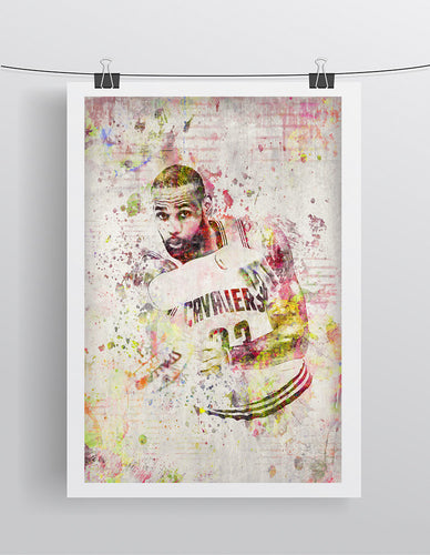 Lebron James Poster 2, Lebron James Gift, Lebron James Colorful Layered Tribute Fine Art