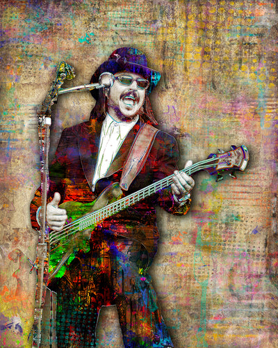Les Claypool Poster, Primus Print, Les Claypool Bass Tribute Fine Art