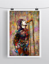 Liam Gallagher of Oasis Poster, Oasis Tribute Fine Art