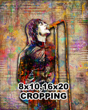 Liam Gallagher of Oasis Poster, Oasis Tribute Fine Art
