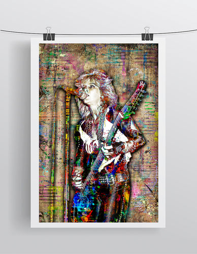 Lita Ford Pop Poster,  Lita Ford 80's Tribute Fine Art Poster