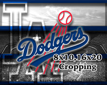 Los Angeles Dodgers Poster, Dodgers Stadium Man Cave Art