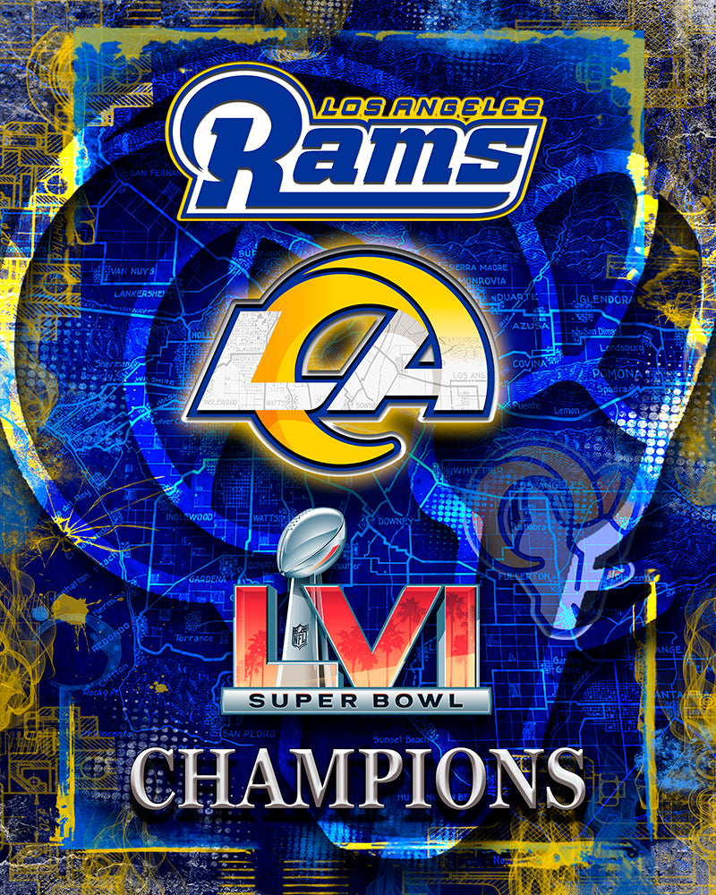 Los Angeles Rams Super Bowl Poster