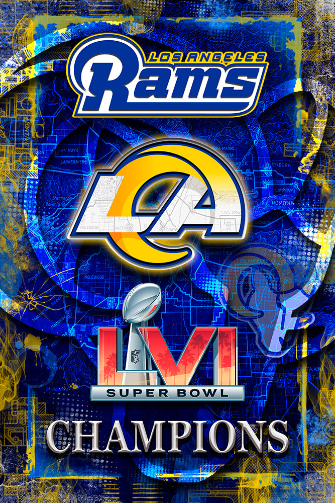 Los Angeles Rams Super Bowl LVI Champions 8x10 Photo Plaque w
