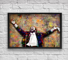 Luciano Pavarotti Poster, Tenor Top Gift, Luciano Tribute Fine Art
