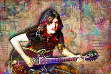 Malcolm Young Poster, Malcolm Young of AC/DC Gift, Malcolm Young Colorful Layered Tribute Fine Art