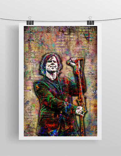 Mark Lanegan Screaming Trees Poster, Mark Lanegan of The Screaming Trees Tribute Fine Art