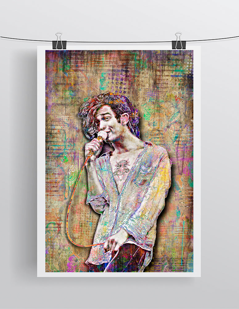 Matt Healy of 1975 Poster, 1975 Tribute Fine Art – McQDesign