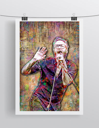 Matt Berninger of The National Poster, The National Tribute Fine Art