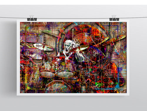 Mick Fleetwood Poster, Mick Fleetwood of Fleetwood Mac Tribute Fine Art