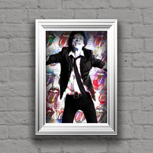 Mick Jagger Poster, Mick Jagger Gift, Mick Jagger Rolling Stones Colorful Layered Tribute Fine Art