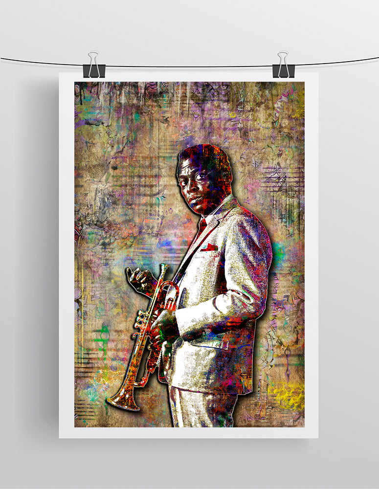 Miles Davis Poster, Miles Davis Jazz Tribute Fine Art Miles Davis Poster, Miles Davis Jazz Tribute Fine Art