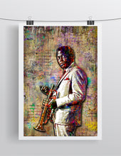 Miles Davis Poster, Miles Davis Jazz Tribute Fine Art
