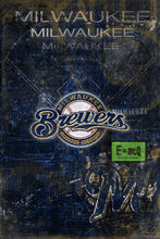 Milwaukee Brewers Poster, Milwaukee Brewers Artwork Gift, Brewers Layered Man Cave Art