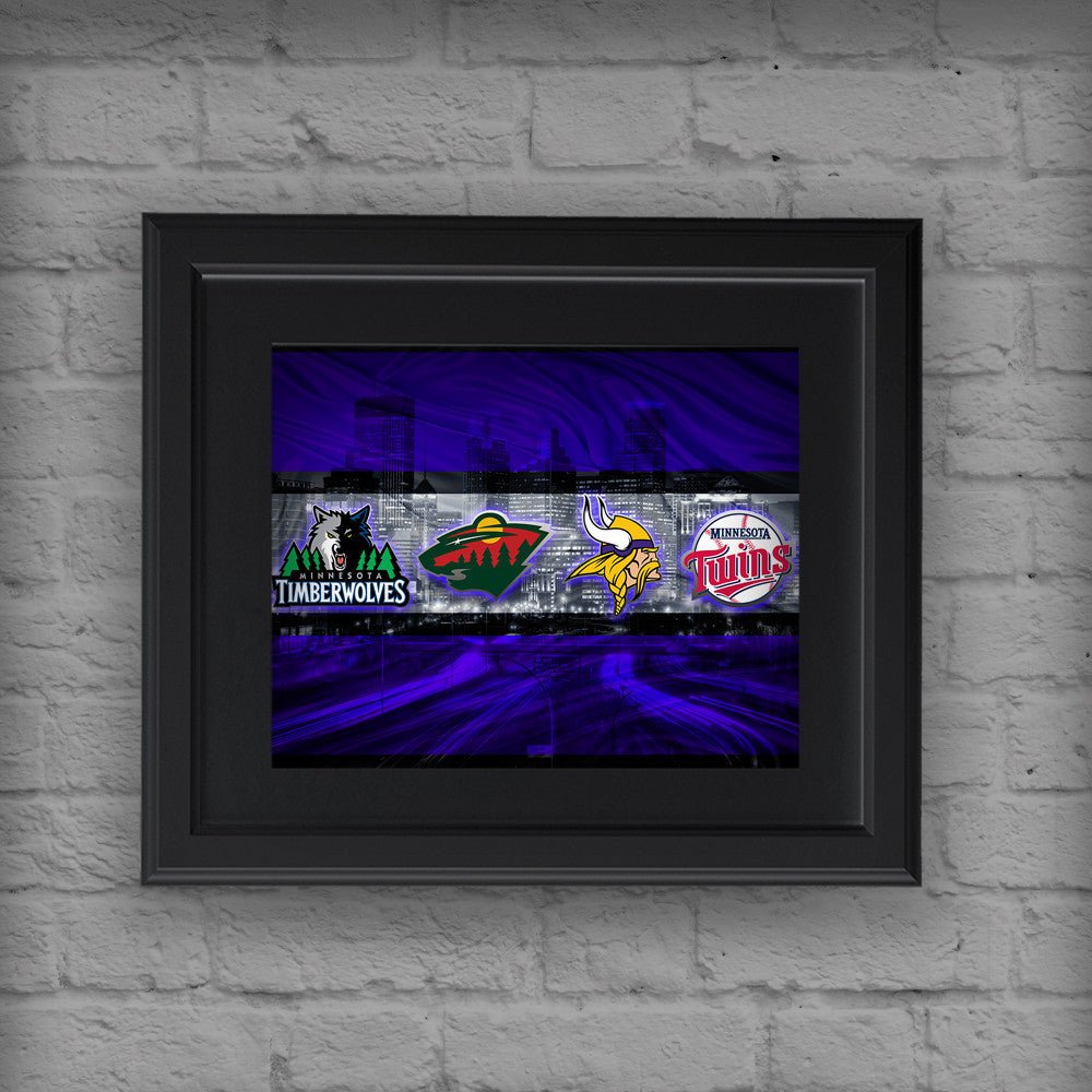  Trademark Gameroom Minnesota Timberwolves Official NBA Court  Framed Plaque : Sports & Outdoors