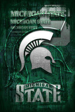Michigan State Spartans Poster, Spartans Gift, Michigan State Man Cave, Michigan State Spartans Print