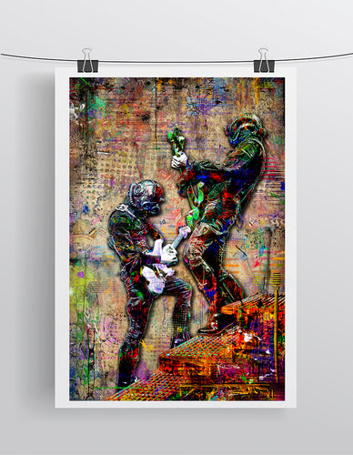 Ghost Nameless Ghouls Poster, Nameless Ghouls Portrait Gift, Ghost Tribute Fine Art