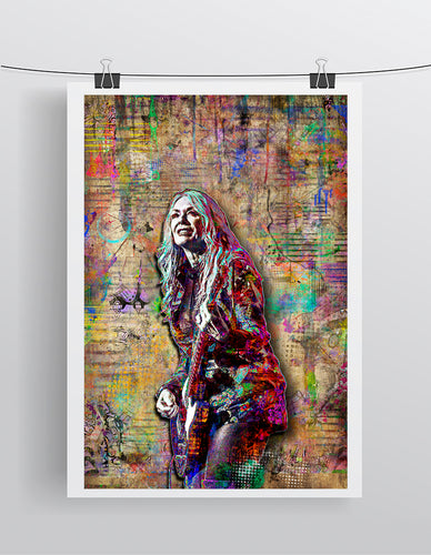 Nancy Wilson Poster, Heart Tribute Fine Art